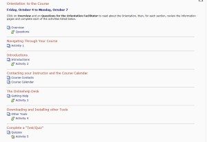 3-Day Orientation (content closed) example